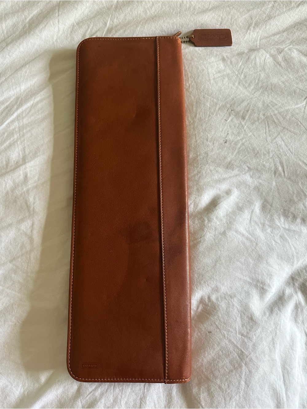 Vintage Coach Tie Case or jewelry Zipper-Travel Holder